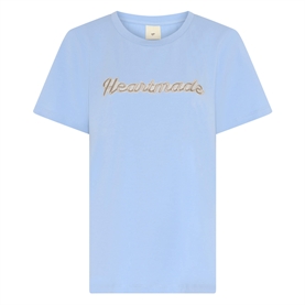 Heartmade Efia Logo T-shirt, Dust Blue
